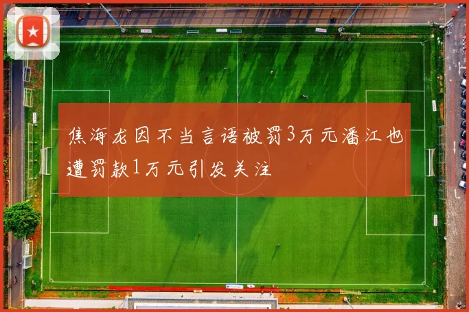 焦海龙因不当言语被罚3万元潘江也遭罚款1万元引发关注